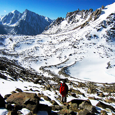 Enroute Dolma La Pass with Durvankur Holidays